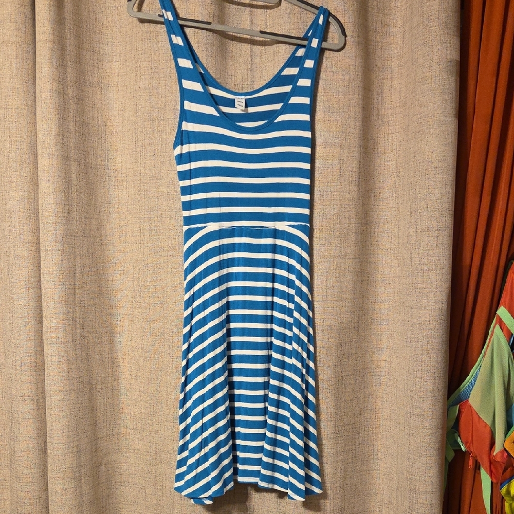 Old Navy Blue and White Striped dress
